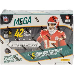 2025 Panini NFL Football Prizm Football Trading Card Hobby Mega Box (Purple Pulsar Prizms) in Kuwait