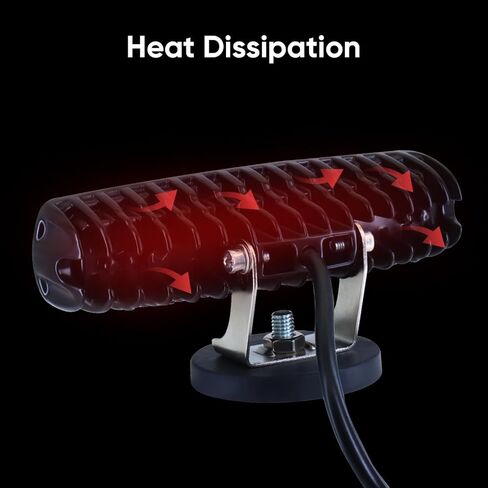 ضوء أمان للرافعة الشوكية الصناعية 30 وات - منطقة تحذير بخط مستقيم أحمر، IP68 غطاء ألومنيوم متين ومقاوم للماء، دعامة تثبيت قابلة للتعديل مع قاعدة مغناطيسية، تيار مستمر 12-80 فولت للسلامة في مكان العمل in Kuwait