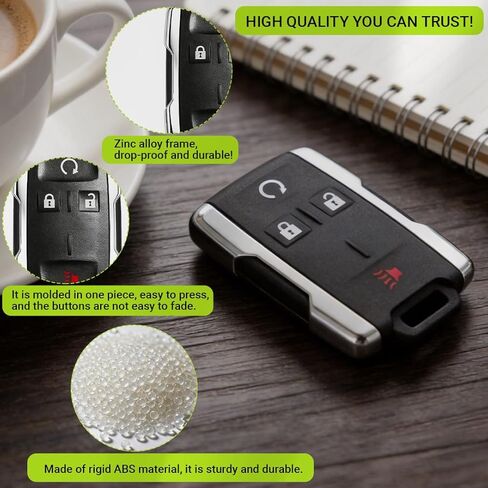 Key Fob Shell Replacement for Chevy: Car Key Case Cover for Chevrolet Colorado Silverado Gmc Sierra Canyon 1500 2500 3500 HD 2014 2015 2016 2017 2018 2019 2020 2021 2022 2023 Keyless Entry Remote-2PCS in Saudi Arabia