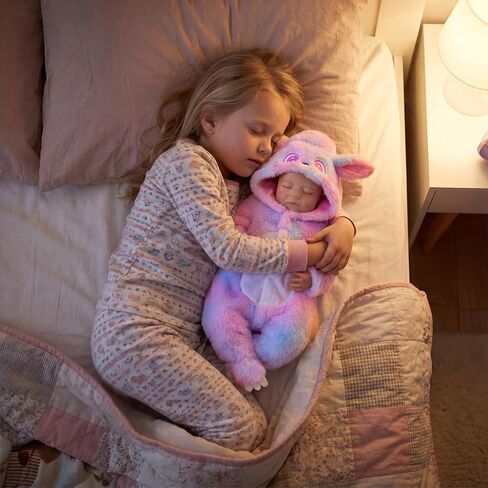 BABESIDE Reborn Baby Doll Clothes for 17-22 Inch Dolls, Pastel Bunny Hooded Doll Clothing with Snap-Front Closure, Reborn Baby Dolls Accessories for Dress-Up and Display in Kuwait