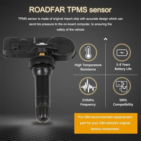 ROADFAR TPMS Sensor 315MHz Tire Pressure Sensor Fits for Subaru Crosstrek Forester Legacy Outback Tribeca WRX XV Crosstrek Replaces 28103SA001 in Kuwait