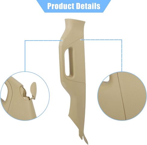 X AUTOHAUX A Pillar Grab Handle Interior Trim Left Side Khaki Fit for Ford F-250 F-350 F-450 F-550 2011-2016 Super Duty BC3Z-2503599-AA in Kuwait