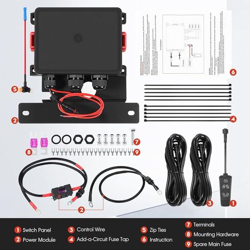 لوحة مفاتيح بمقبض من GOLOTO JL400 لسيارة Jeep Wrangler JL 2018-2023 & Gladiator 2020-2023 - طراز OE، إضاءة خلفية خافتة بأربعة ألوان، التوصيل والتشغيل in Kuwait