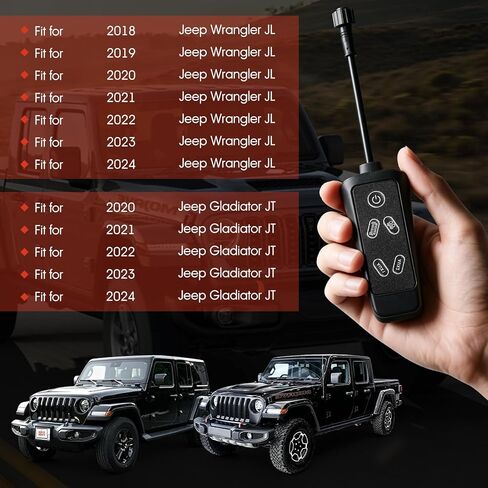 لوحة مفاتيح بمقبض من GOLOTO JL400 لسيارة Jeep Wrangler JL 2018-2023 & Gladiator 2020-2023 - طراز OE، إضاءة خلفية خافتة بأربعة ألوان، التوصيل والتشغيل in Kuwait