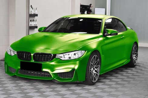 60"x120" (5FTx10FT) Emerald Green Heavy Metal Diamond Glitter Satin Ceramic White Metallic Vinyl Wrap Auto Car Sticker Decal Film Sheet Bubble Free Air Release Technology with Tool Kit in Kuwait
