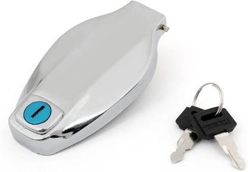 Fuel Gas Tank Cap Cover Chrome with Keys For Yamaha RD400 XS360 XS400 XS500 XS650 XS750 XS850 1974-1981 in Kuwait