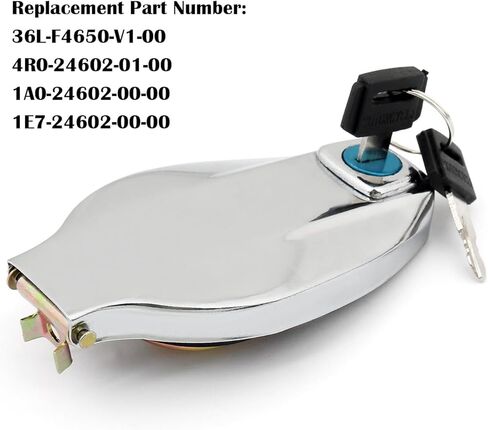 Fuel Gas Tank Cap Cover Chrome with Keys For Yamaha RD400 XS360 XS400 XS500 XS650 XS750 XS850 1974-1981 in Kuwait