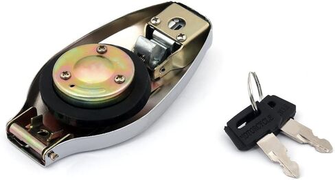 Fuel Gas Tank Cap Cover Chrome with Keys For Yamaha RD400 XS360 XS400 XS500 XS650 XS750 XS850 1974-1981 in Kuwait