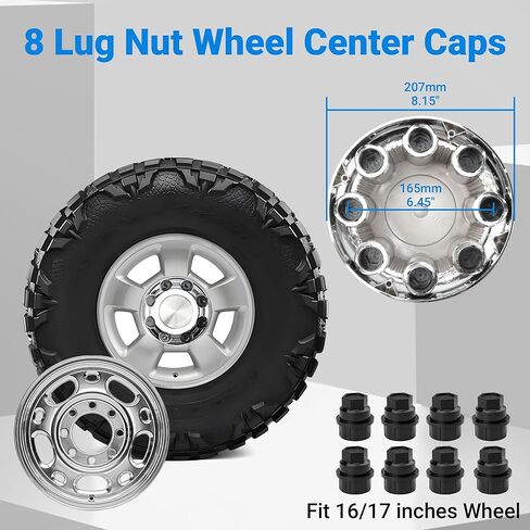 4 قطع أغطية محور العجلة المركزية مع أغطية صواميل العروة لسيارة Chevy Avalanche Silverado Suburban Tahoe، لسيارة GMC Sierra Yukon 1500 2500 HD Classic 16 بوصة Van Truck Rim Hubcaps # 15039488 909002 in Kuwait