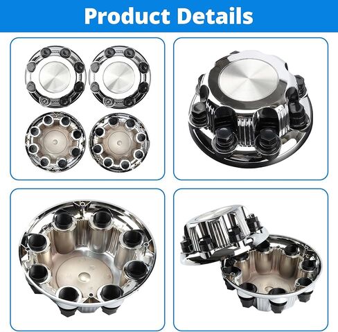 4 قطع أغطية محور العجلة المركزية مع أغطية صواميل العروة لسيارة Chevy Avalanche Silverado Suburban Tahoe، لسيارة GMC Sierra Yukon 1500 2500 HD Classic 16 بوصة Van Truck Rim Hubcaps # 15039488 909002 in Kuwait