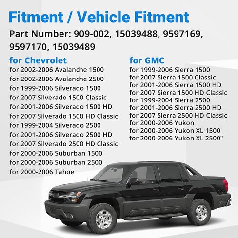 4 قطع أغطية محور العجلة المركزية مع أغطية صواميل العروة لسيارة Chevy Avalanche Silverado Suburban Tahoe، لسيارة GMC Sierra Yukon 1500 2500 HD Classic 16 بوصة Van Truck Rim Hubcaps # 15039488 909002 in Kuwait