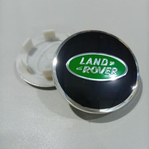 4PCS Wheel Center Cap Covers with 4PCS Tire Valve Stem Caps Covers Trim (Green+Black) in Saudi Arabia