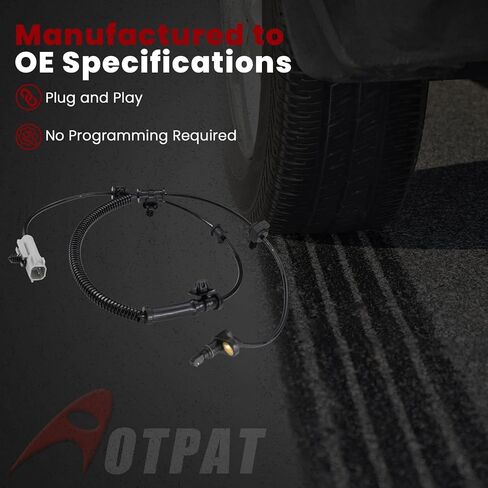 Front Left or Right ABS Wheel Speed Sensor for:-Jeep Commander 2006-2010 3.7L 4.7L 5.7L, Grand Cherokee 2007-2009 3.0L, Grand Cherokee 2005-2010 3.7L 4.7L 5.7L 6.1L Replace# 56044144AB in Kuwait