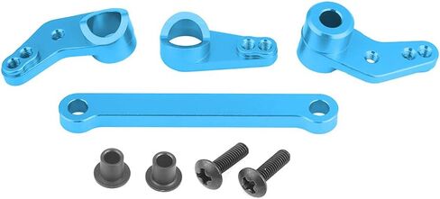 Aluminium Alloy Steering Servo Saver Complete, RC Steering Servo Saver for FS 53633/51805 / 51806 1/10 Scale RC Car, CNC Machined with Anodized Finish (532007B Blue) in Saudi Arabia
