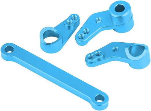 Aluminium Alloy Steering Servo Saver Complete, RC Steering Servo Saver for FS 53633/51805 / 51806 1/10 Scale RC Car, CNC Machined with Anodized Finish (532007B Blue) in Saudi Arabia