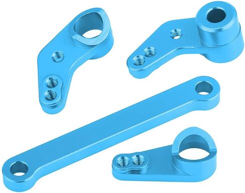 Aluminium Alloy Steering Servo Saver Complete, RC Steering Servo Saver for FS 53633/51805 / 51806 1/10 Scale RC Car, CNC Machined with Anodized Finish (532007B Blue) in Saudi Arabia