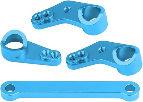 Aluminium Alloy Steering Servo Saver Complete, RC Steering Servo Saver for FS 53633/51805 / 51806 1/10 Scale RC Car, CNC Machined with Anodized Finish (532007B Blue) in Saudi Arabia