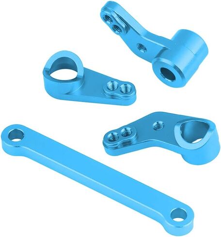 Aluminium Alloy Steering Servo Saver Complete, RC Steering Servo Saver for FS 53633/51805 / 51806 1/10 Scale RC Car, CNC Machined with Anodized Finish (532007B Blue) in Saudi Arabia
