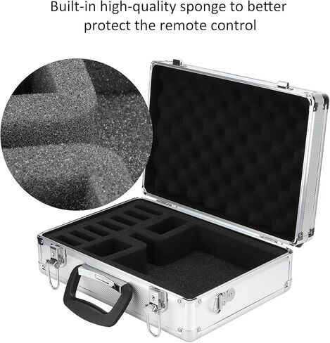 Dan&Dre Remote Controller Box, Aluminum Alloy Case with High Density Foam Interior and Lockable Latch, for JR FUTABA Transmitter and Receiver in Kuwait
