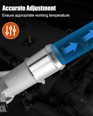 مجموعة مبيت منظم حرارة مبرد المحرك مناسبة لكيا فورتي 2.0L 2017-2018 Forte5 2.0L L4 2017-2018 استبدال 25500-2E080، سبائك الألومنيوم in Kuwait