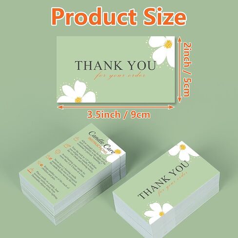 270 Pack Candle Care Instruction Cards for Handmade Candles, 3.5 x 2 Inches Candle Warning Labels and Safety Guide, Premium Cardstock Inserts for Candle Making Supplies and Small Business Packaging in Saudi Arabia