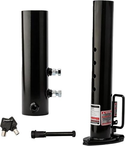 Heavy Duty Gooseneck Trailer Coupler,Fifth Wheel Hitch Adapter with 2-5/16 gooseneck Ball, 8" Vertical Adjustment Range,Round Tube,Heavy-Duty Gooseneck Hitch with Load Pin-30,000 LBS in Saudi Arabia