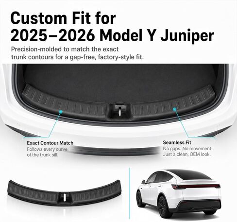 Rear Bumper Guard for 2025 2026 Tesla Model Y Juniper Rear Trunk Bumper Guard Sill Cover Protector for Tesla Model Y Juniper Accessories in Saudi Arabia