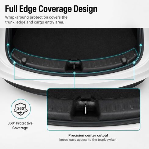 Rear Bumper Guard for 2025 2026 Tesla Model Y Juniper Rear Trunk Bumper Guard Sill Cover Protector for Tesla Model Y Juniper Accessories in Saudi Arabia