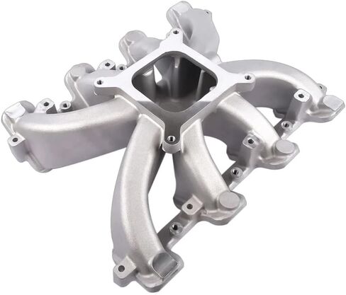 300-132 LS Mid-Rise Carbureted Aluminum Single Plane SBC Intake Manifold Compatible with Chevy Small Block 1997-2007 Cathedral Port fit for GM LS1/LS2/LS6 V8 in Saudi Arabia