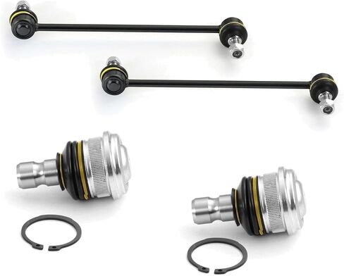 طقم تعليق Sway Bar ومفاصل كروية أمامية سفلية لكيا ريو 1.6L 2012-2022 Steel in Kuwait