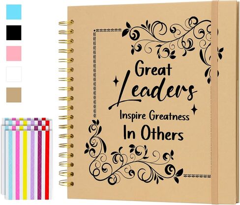 Leader Gift Great Leaders Inspire Greatness In Others Scrapbook Album DIY Album for Boss Leadership Photo Album Book. (Pink, 8x8) in Saudi Arabia