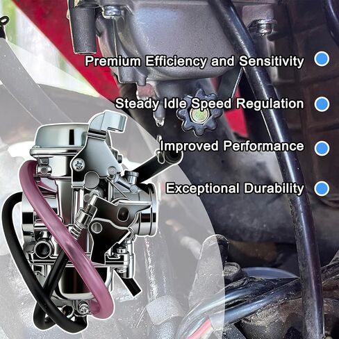 مكربن ​​Bayou 300 مناسب لدراجات Kawasaki KLF300B 2x4 1986-2004 & KLF300C 4x4 1986-2004 ATV مع فلتر هواء مفتاح الوقود in Kuwait
