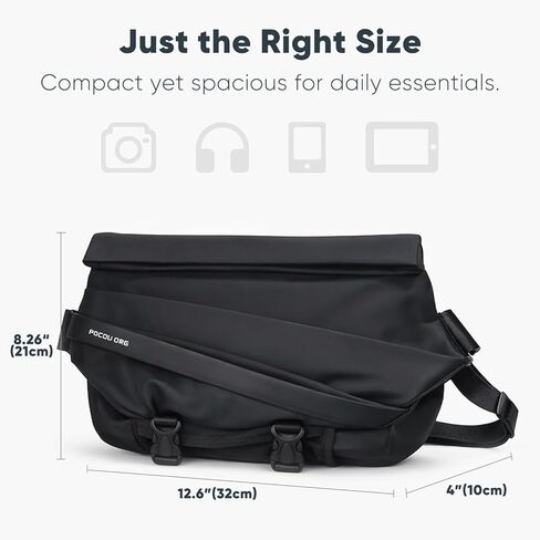 Electronics Organizer Sling Bag for Men & Women, Waterproof Tech Crossbody Bag for 13" Laptop & 11" Pad in Saudi Arabia
