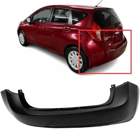 FitParts Compatible With Rear Bumper Cover 2014 2015 2016 Nissan Versa Note Hatchback NI1100294 S SL SV Plus. Ready to paint. HEM223VY0J in Saudi Arabia