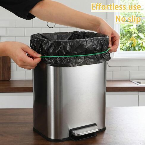 TIESOME 6 Pack Trash Can Rubber Bands, Heavy Duty Elastic Trash Bag Holder For 13-30 Gallon Bins, High Elasticity Garbage Can Bands To Keep Bags In Place in Kuwait