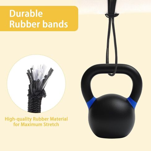 TIESOME 6 Pack Trash Can Rubber Bands, Heavy Duty Elastic Trash Bag Holder For 13-30 Gallon Bins, High Elasticity Garbage Can Bands To Keep Bags In Place in Kuwait