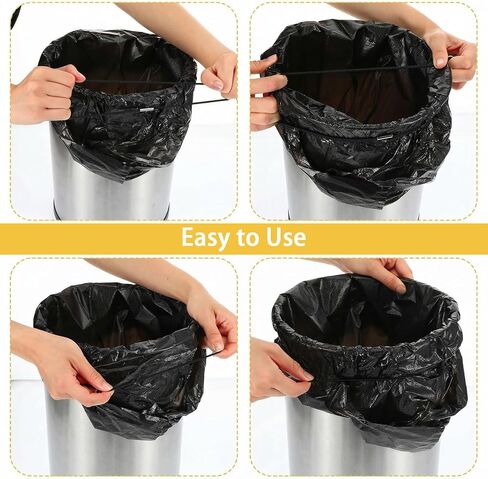 TIESOME 6 Pack Trash Can Rubber Bands, Heavy Duty Elastic Trash Bag Holder For 13-30 Gallon Bins, High Elasticity Garbage Can Bands To Keep Bags In Place in Kuwait