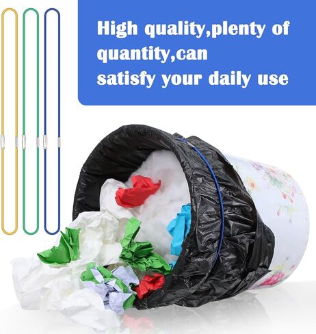 9Pcs Trash Can Rubber Bands Adjustable Large Rubber Bands Fits 13-30 Gallon Trash Cans Multi-Functional Garbage Can Band for Kitchen Camping in Kuwait