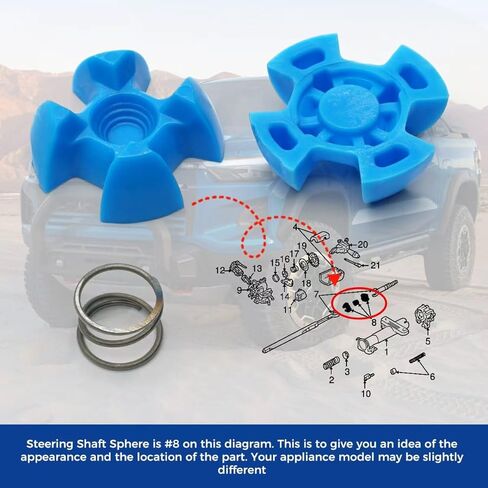 26026564 Steering Shaft Sphere for GM Chevrolet Buick GMC Cadillac Steering Column Shaft Sphere Set Steering Shaft Universal Joint with Center Spring Preload in Saudi Arabia