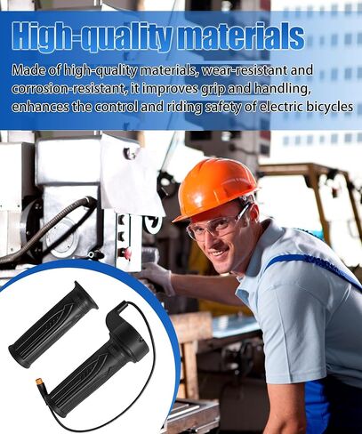 Full Twist Throttle Grip for Qlife Racer/Racer 27.5/Racer Fat Tire/Spark/Cityone ST/SO/2.0/Trike, Waterproof E-Bike Throttle Handle Controller, Easy Install in Saudi Arabia