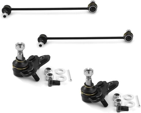 طقم تعليق Sway Bar & وصلة كروية أمامية سفلية 4 قطعة لتويوتا لسيليكا 1.8L 2000-2005 فولاذ in Kuwait