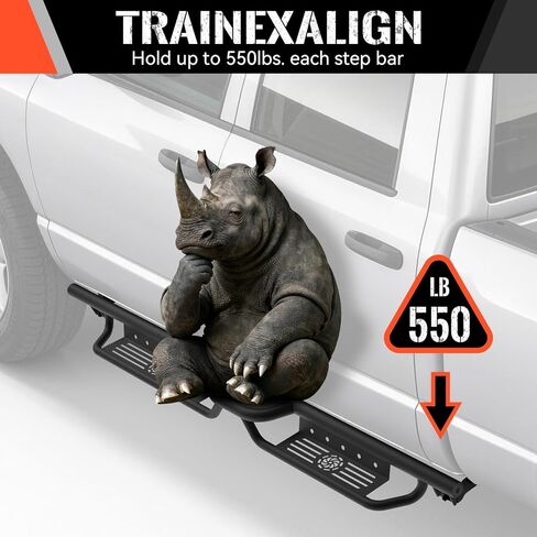 Running Boards Compatible with 2002-2008 Ram 1500, 2003-2009 Ram 2500 3500 Quad Cab, 500LBS Load Capacity Side Steps Heavy-Duty Steel Nerf Bars Bolt-on Step Plates Rock Sliders Rail in Saudi Arabia