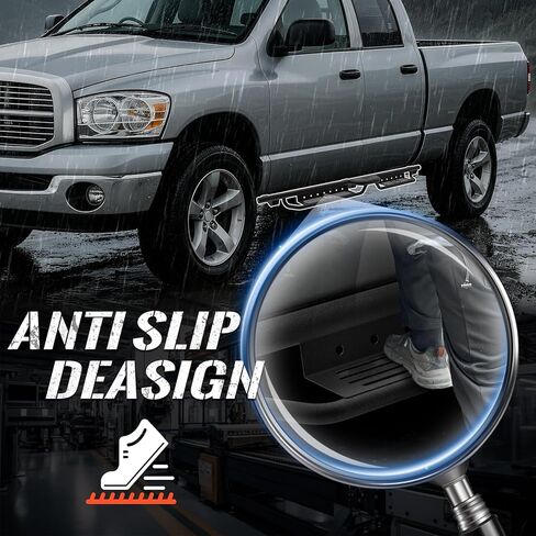 Running Boards Compatible with 2002-2008 Ram 1500, 2003-2009 Ram 2500 3500 Quad Cab, 500LBS Load Capacity Side Steps Heavy-Duty Steel Nerf Bars Bolt-on Step Plates Rock Sliders Rail in Saudi Arabia