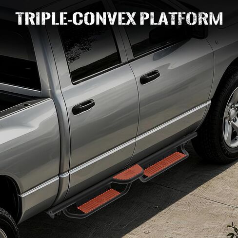 Running Boards Compatible with 2002-2008 Ram 1500, 2003-2009 Ram 2500 3500 Quad Cab, 500LBS Load Capacity Side Steps Heavy-Duty Steel Nerf Bars Bolt-on Step Plates Rock Sliders Rail in Saudi Arabia