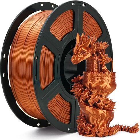 خيوط طابعة FLASHFORGE Silk PLA ثلاثية الأبعاد، حرير لامع يتغير لونه بسرعة، خيوط حرير PLA متدرجة متعددة الألوان 1.75 مم، نسيج حريري ولمعان عالي للغاية، حرير ثلاثي الألوان أحمر وأصفر وأزرق in Saudi Arabia