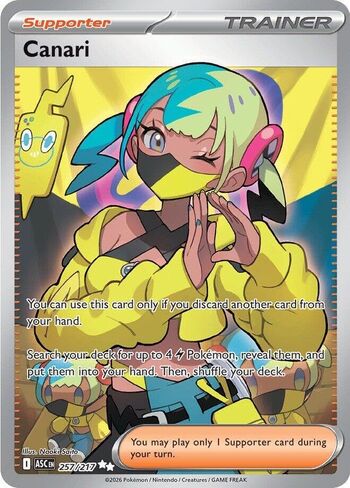 Pokemon - Canari 257/217 - Ascended Heroes - Full Art Ultra Rare - Single Card in Kuwait