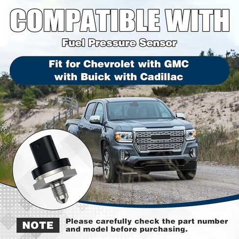Fuel Pressure Sensor Compatible with GMC with Buick with Cadillac Replace for 25201778 12658331 in Kuwait