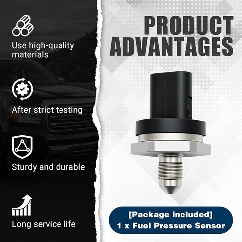 Fuel Pressure Sensor Compatible with GMC with Buick with Cadillac Replace for 25201778 12658331 in Kuwait