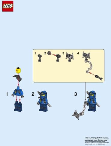 Lego Ninjago Jay Foil & Paper Pack #892064 in Kuwait