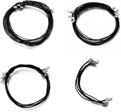5Pcs 0.8mm 2-Pin Connecting Cables, Compatible with LEGO Models & LED Light Kits, DIY Building Block Accessories (50cm) in Kuwait